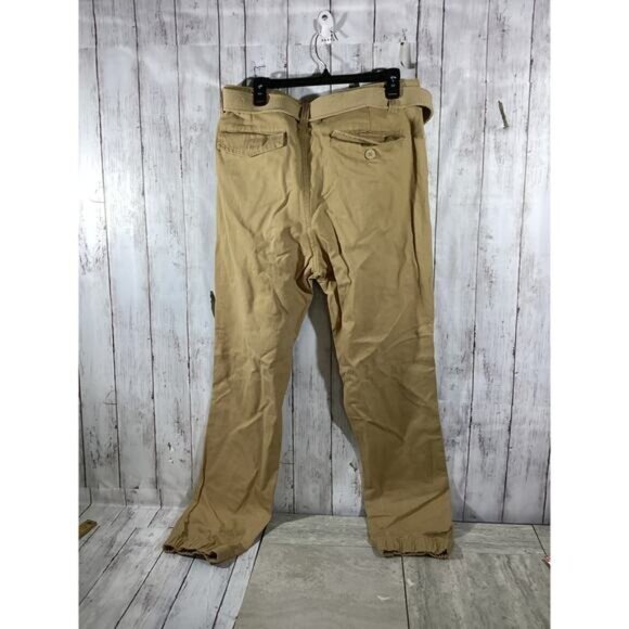 Whimsigoth heritage old money Cargo Pants Mens 36 Relaxed Straight Brown - Picture 3 of 5